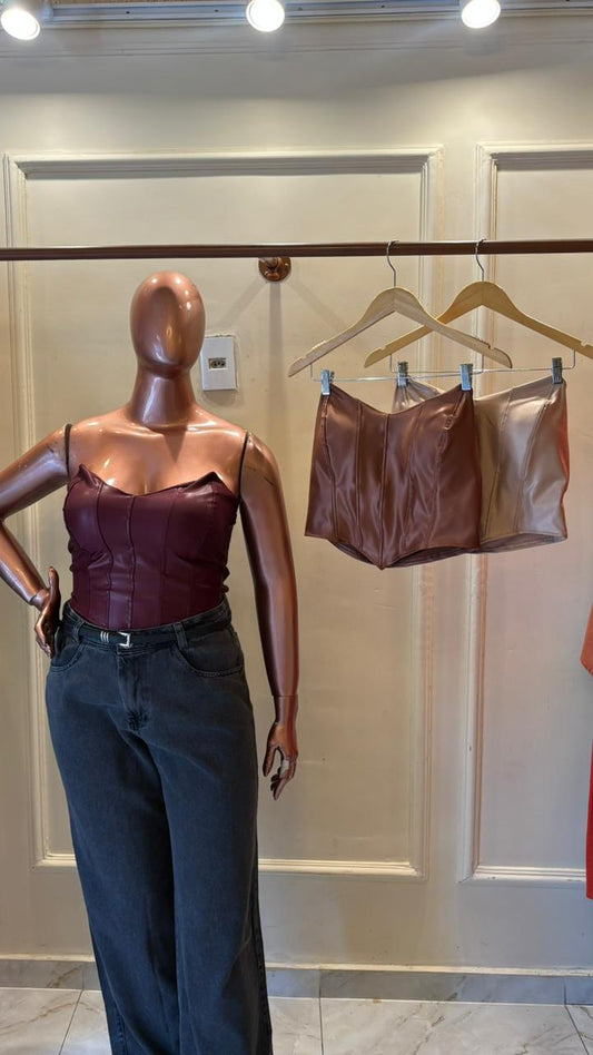 CROPPED CORSET