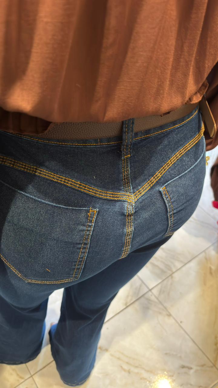 CALÇA FLARE JEANS