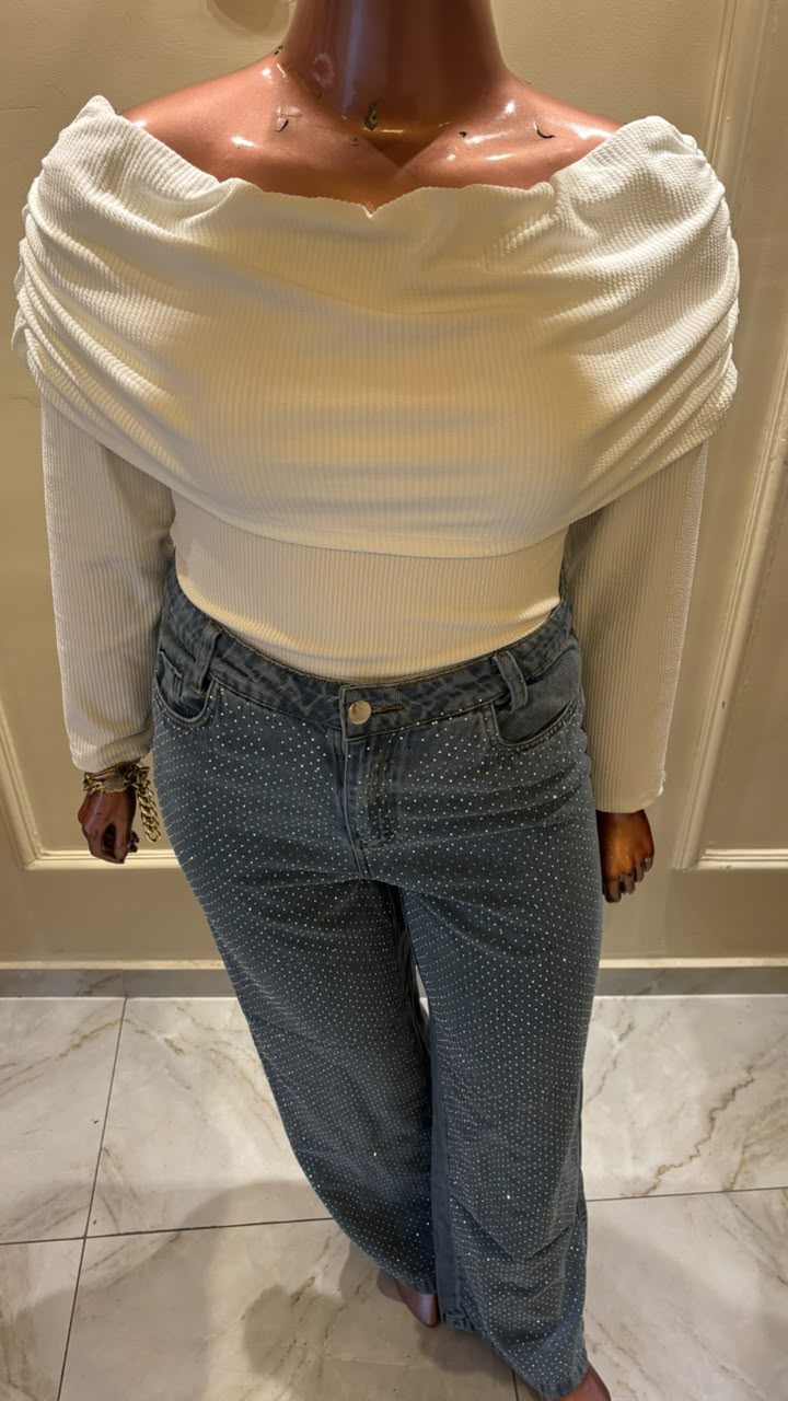 CALÇA WIDE LEG SUPER BRILHO