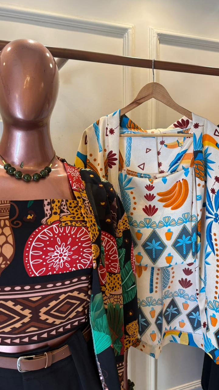Conjunto Kimono Tropical