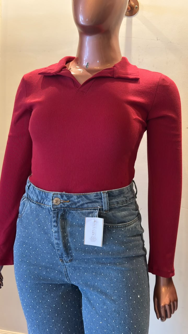 CALÇA WIDE LEG BRILHO