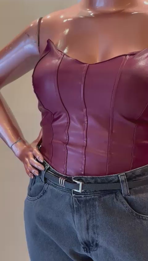 CROPPED CORSET