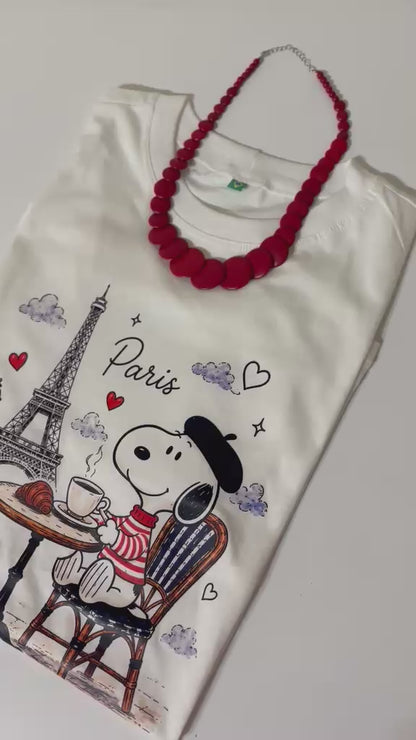 T-SHIRT SNOOPY PARIS